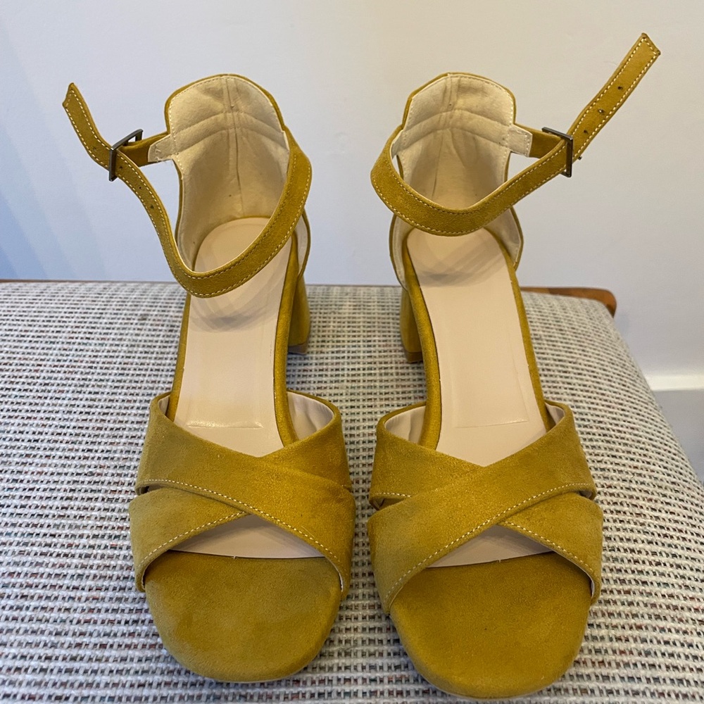 Elegant Mustard Yellow Women's Heels